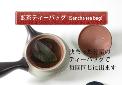 簡単でおいしい煎茶ティーバッグ